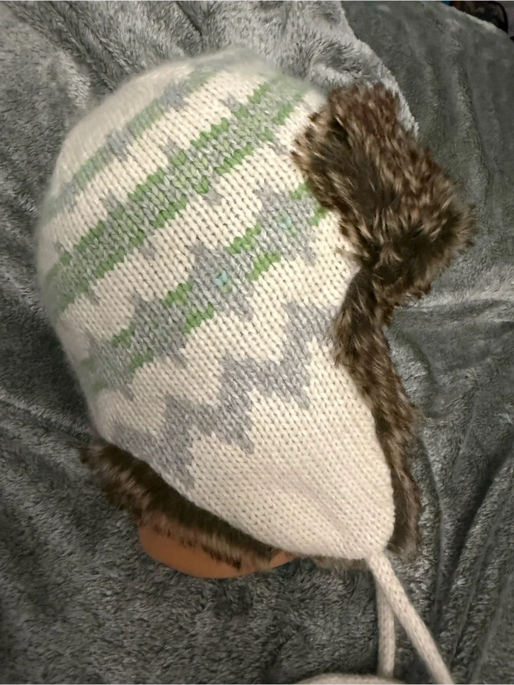 Aero Faux Fur Lined Knit Earflap Hat